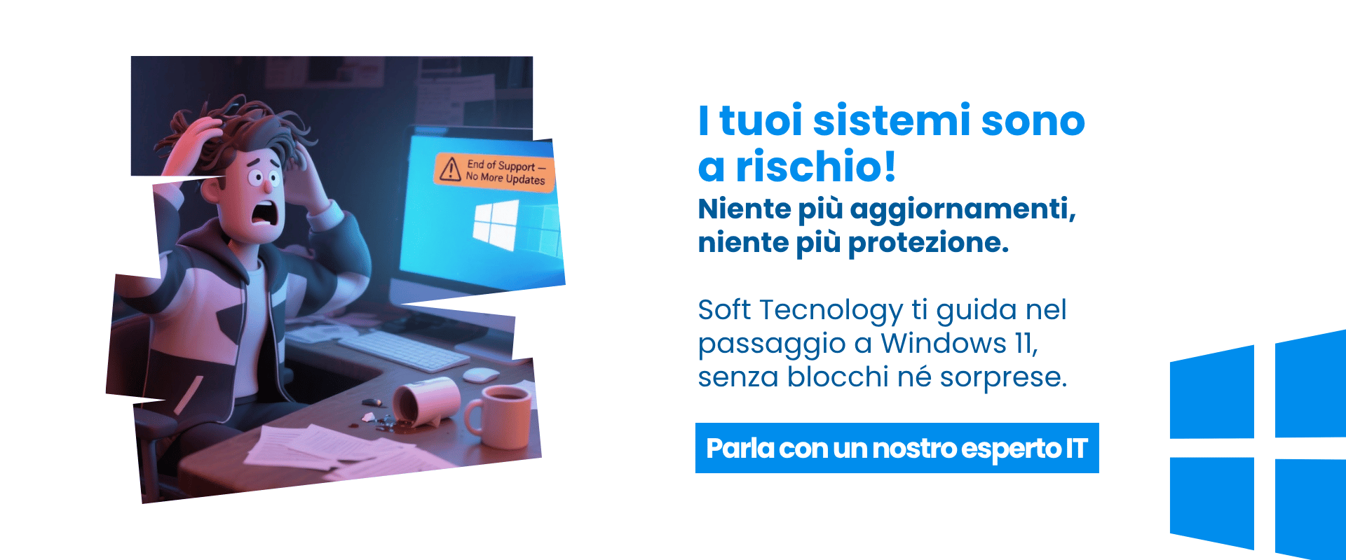 Sito ICT con personaggio 3D